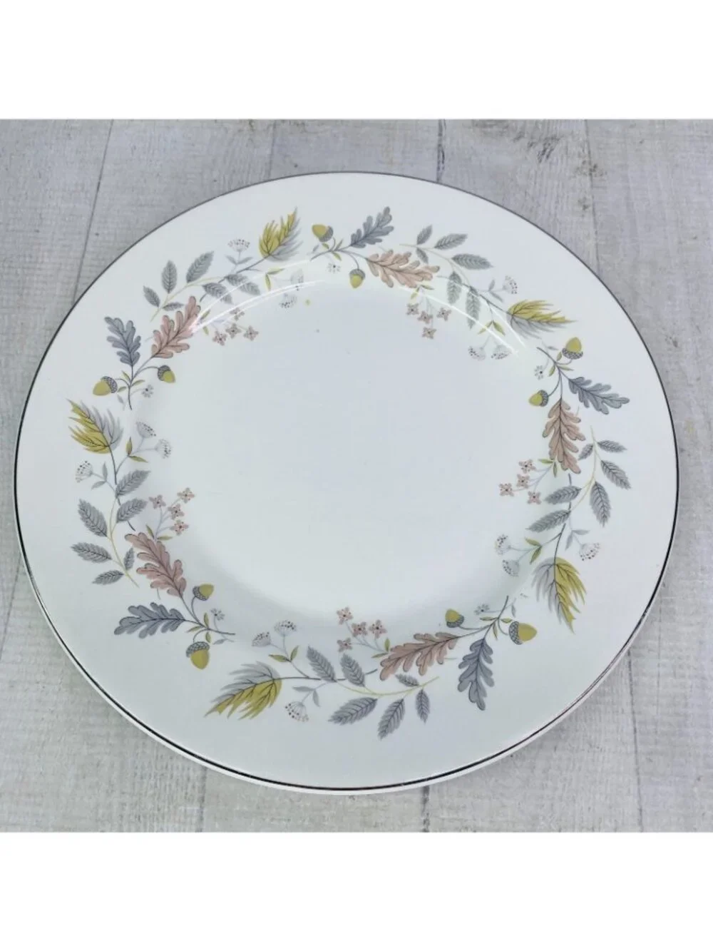 Johnson Brothers LYNTON OLDER SNOWHITE Floral England China Dinner Plate Set 3